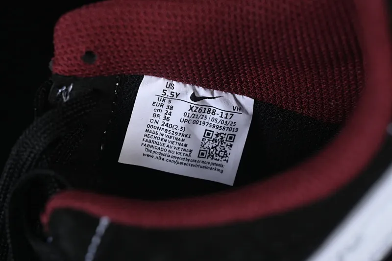 All categories Nk Air Force 1 Air Force series Nk Air Force 1 Low Air Force low top Nike Air Force 1'07 Low Supreme joint black and red grimace Air Force 1 low top casual sneakers XZ6188-117